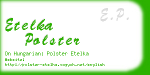 etelka polster business card